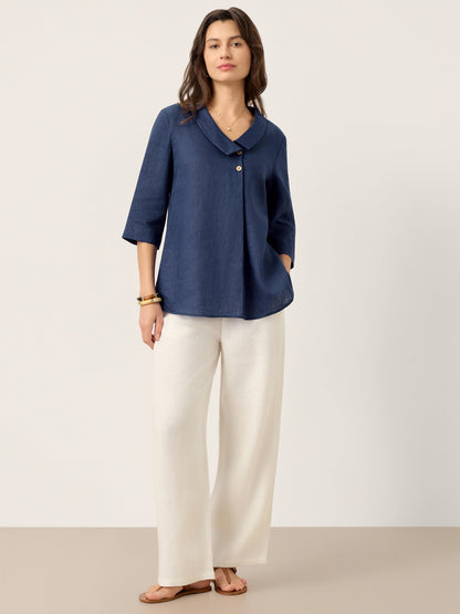 Pleated Linen Top – Isolde by Maravesse (9)