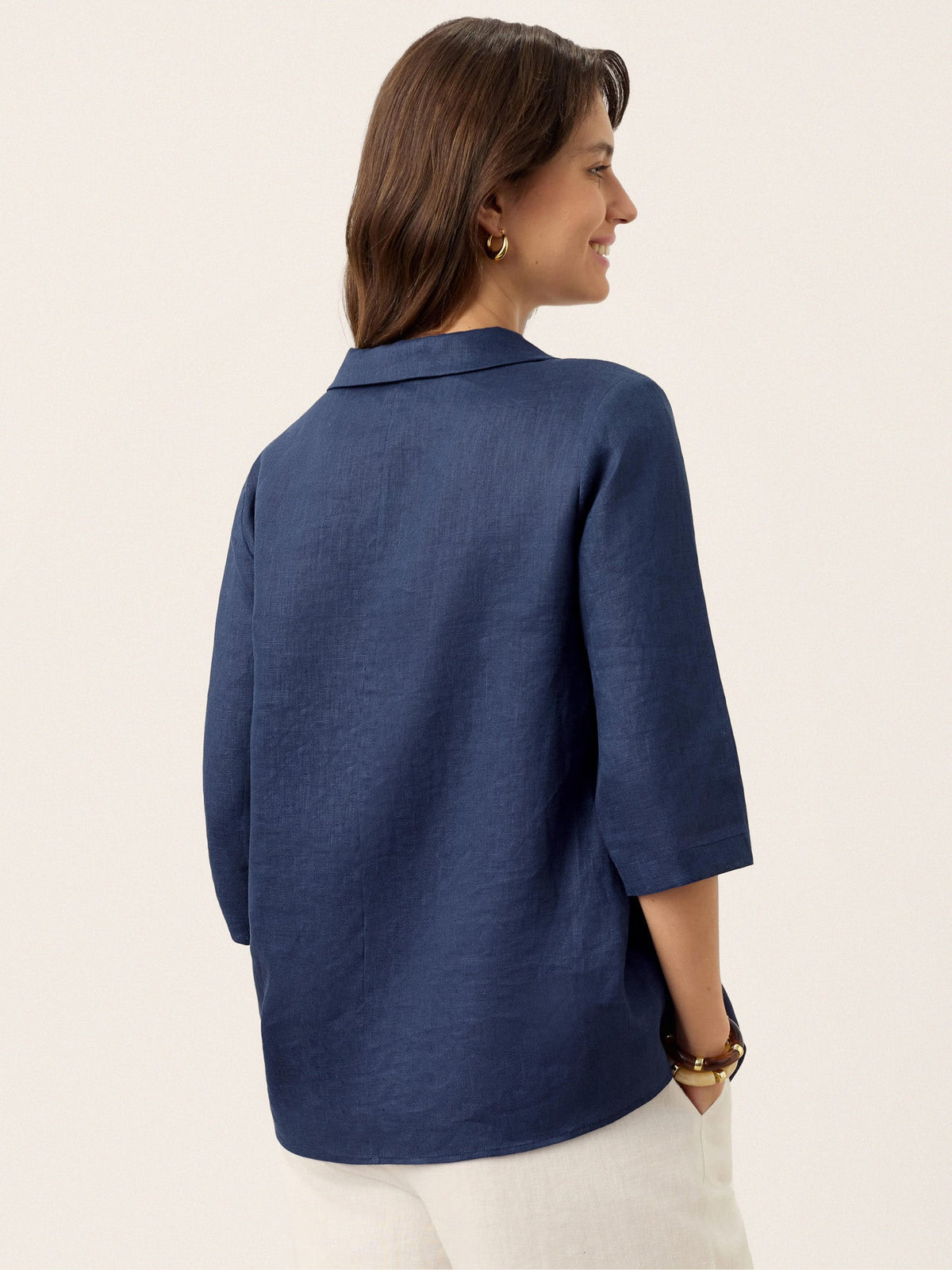 Pleated Linen Top – Isolde by Maravesse (4)