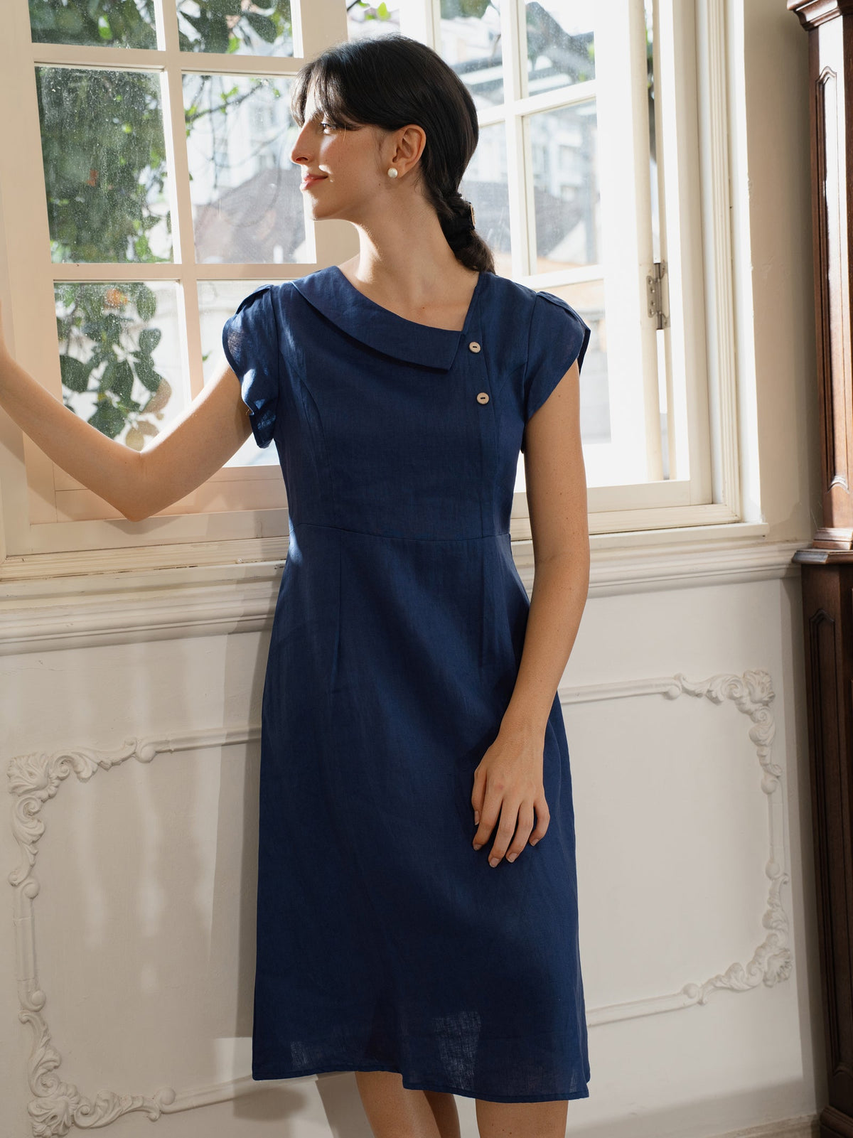 Linen Midi Dress – Lotte by Maravesse (14)