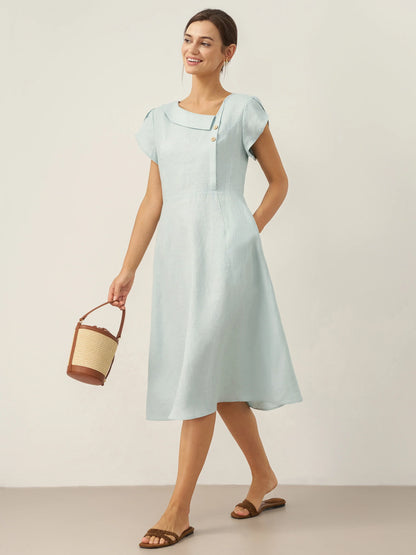 Linen Midi Dress – Lotte by Maravesse (11)
