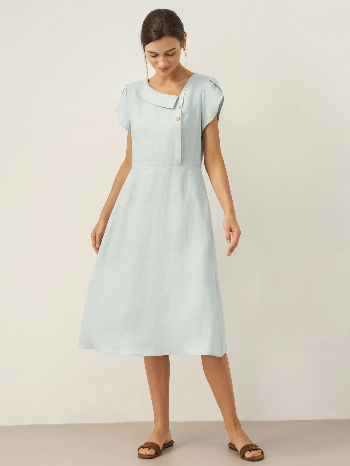 Linen Midi Dress – Lotte by Maravesse (8)