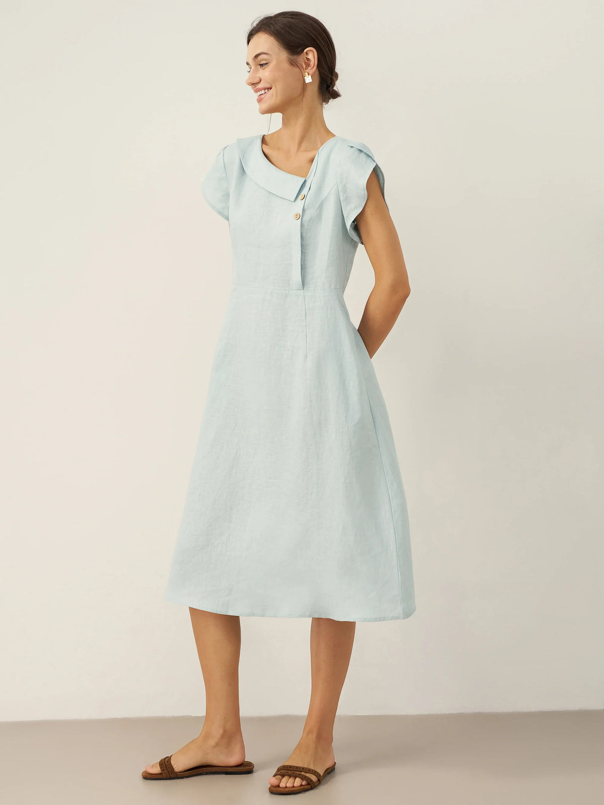 Linen Midi Dress – Lotte by Maravesse (9)