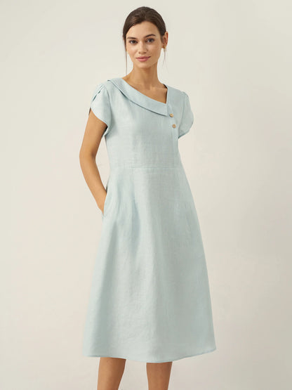 Linen Midi Dress – Lotte by Maravesse (10)