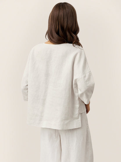 Pleated Linen Blouse – Celine by Maravesse (23)