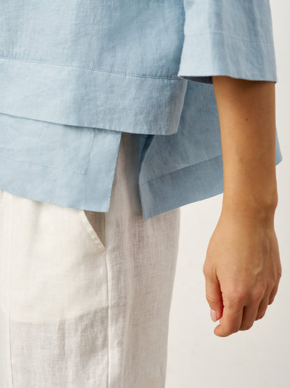Pleated Linen Blouse – Celine by Maravesse (9)