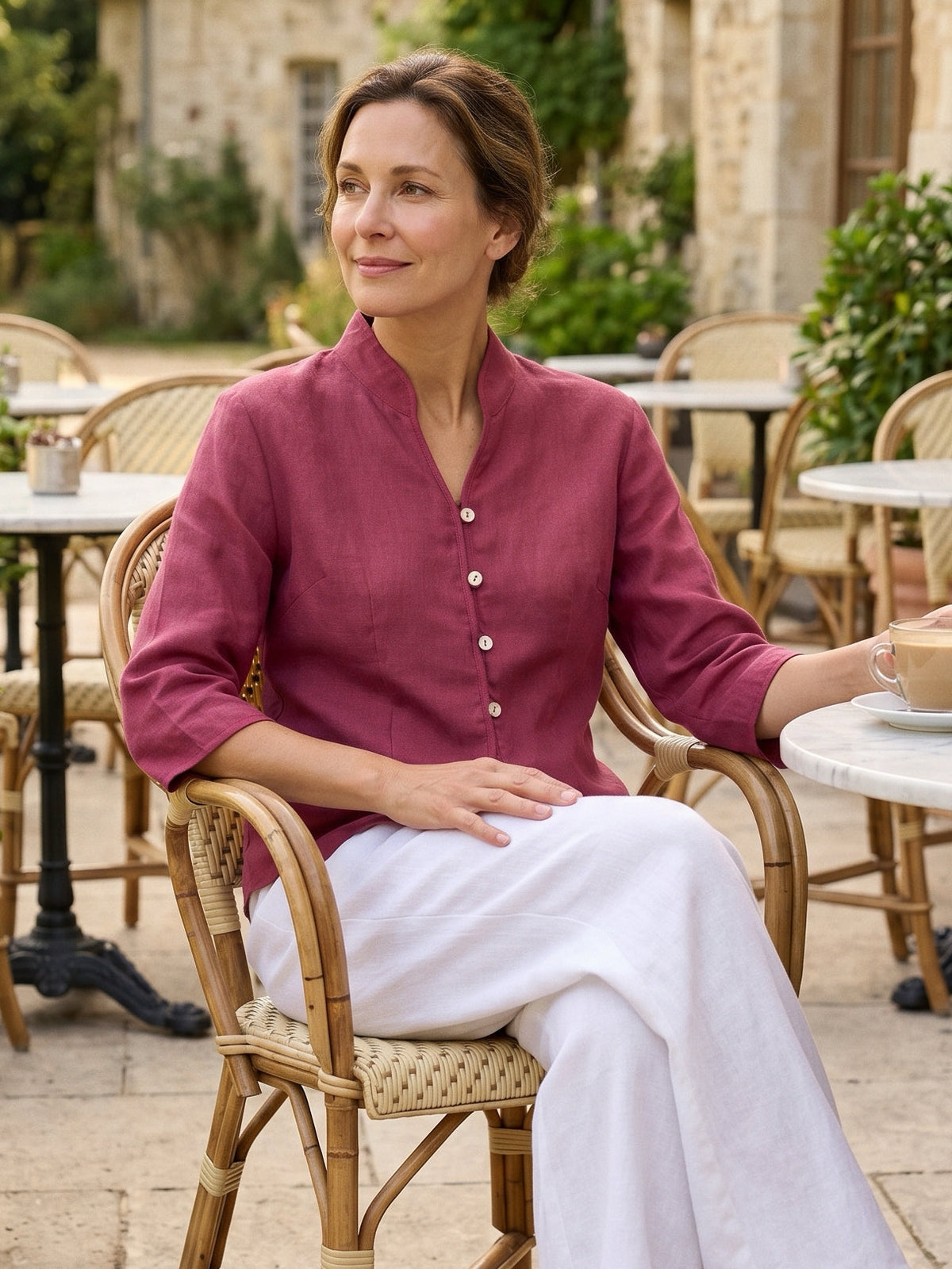 Linen Fitted Jacket – Elodie by Maravesse (12)