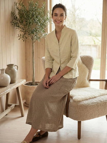 Linen Fitted Jacket – Elodie by Maravesse (17)