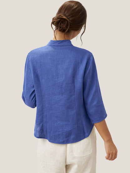 Linen Fitted Jacket – Elodie by Maravesse (23)