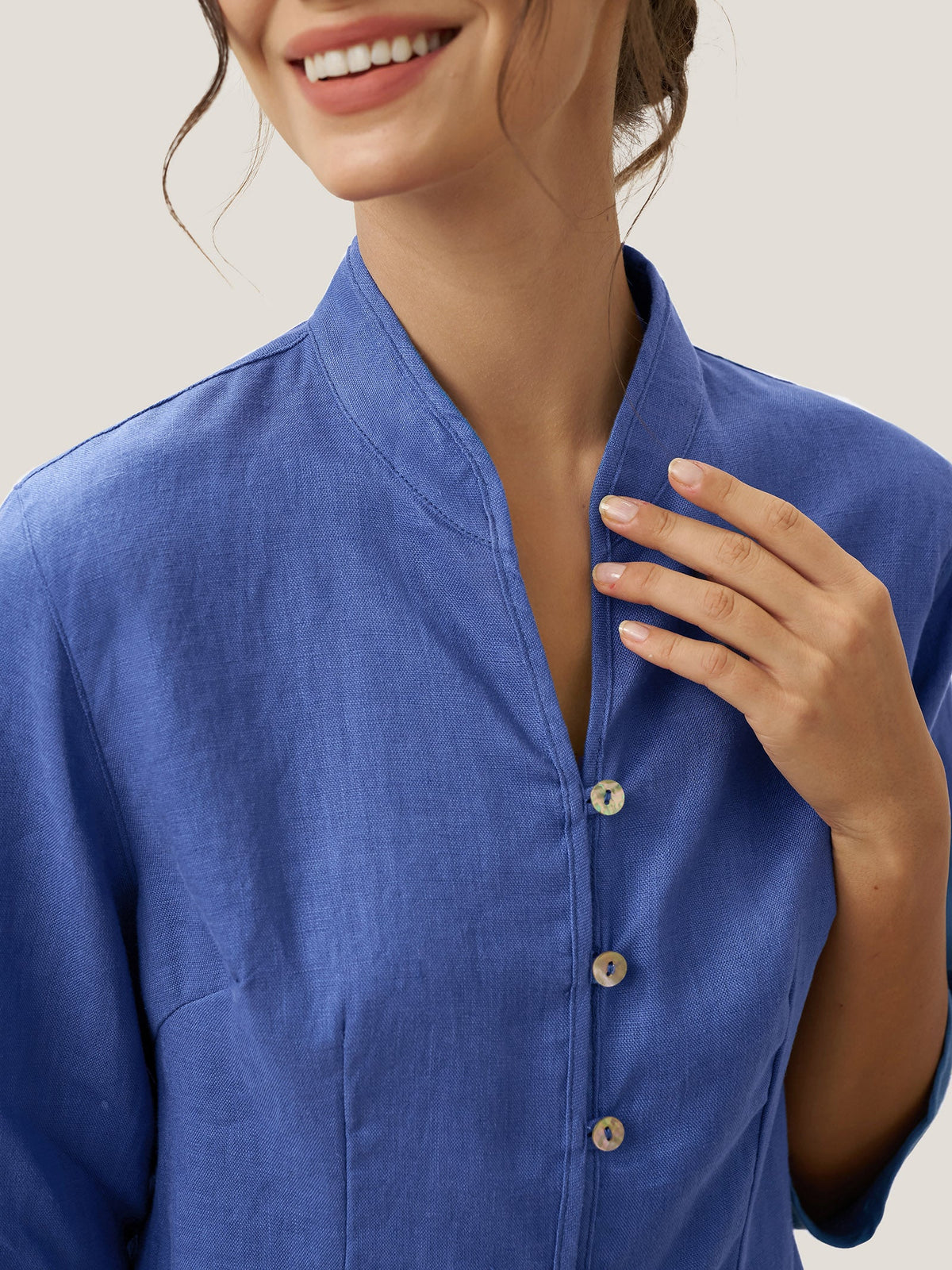Linen Fitted Jacket – Elodie by Maravesse (27)