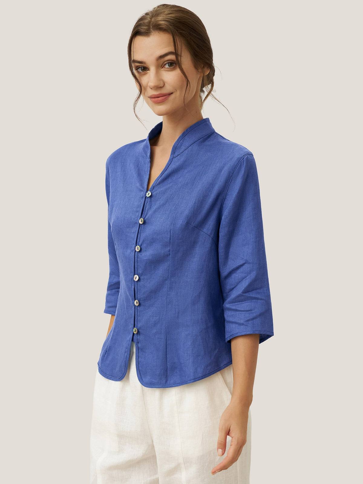 Linen Fitted Jacket – Elodie by Maravesse (24)
