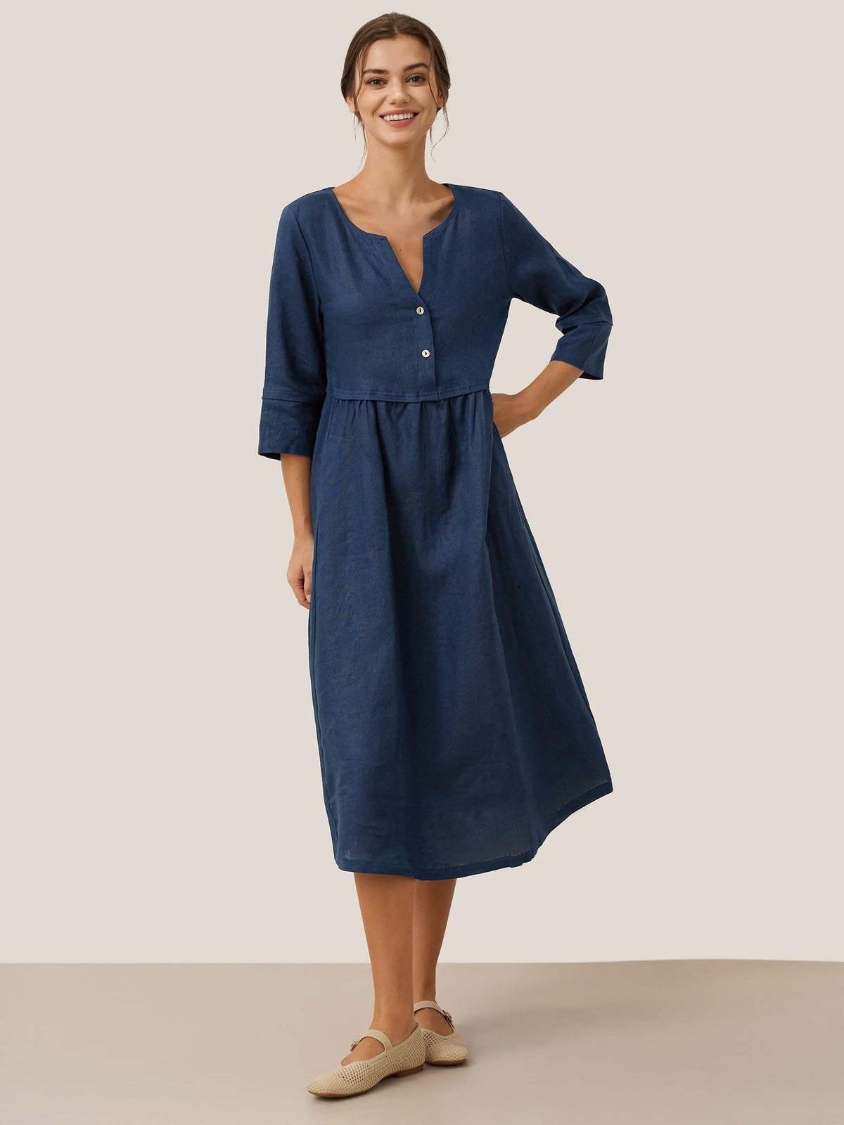Linen Midi Dress – Odette by Maravesse (22)