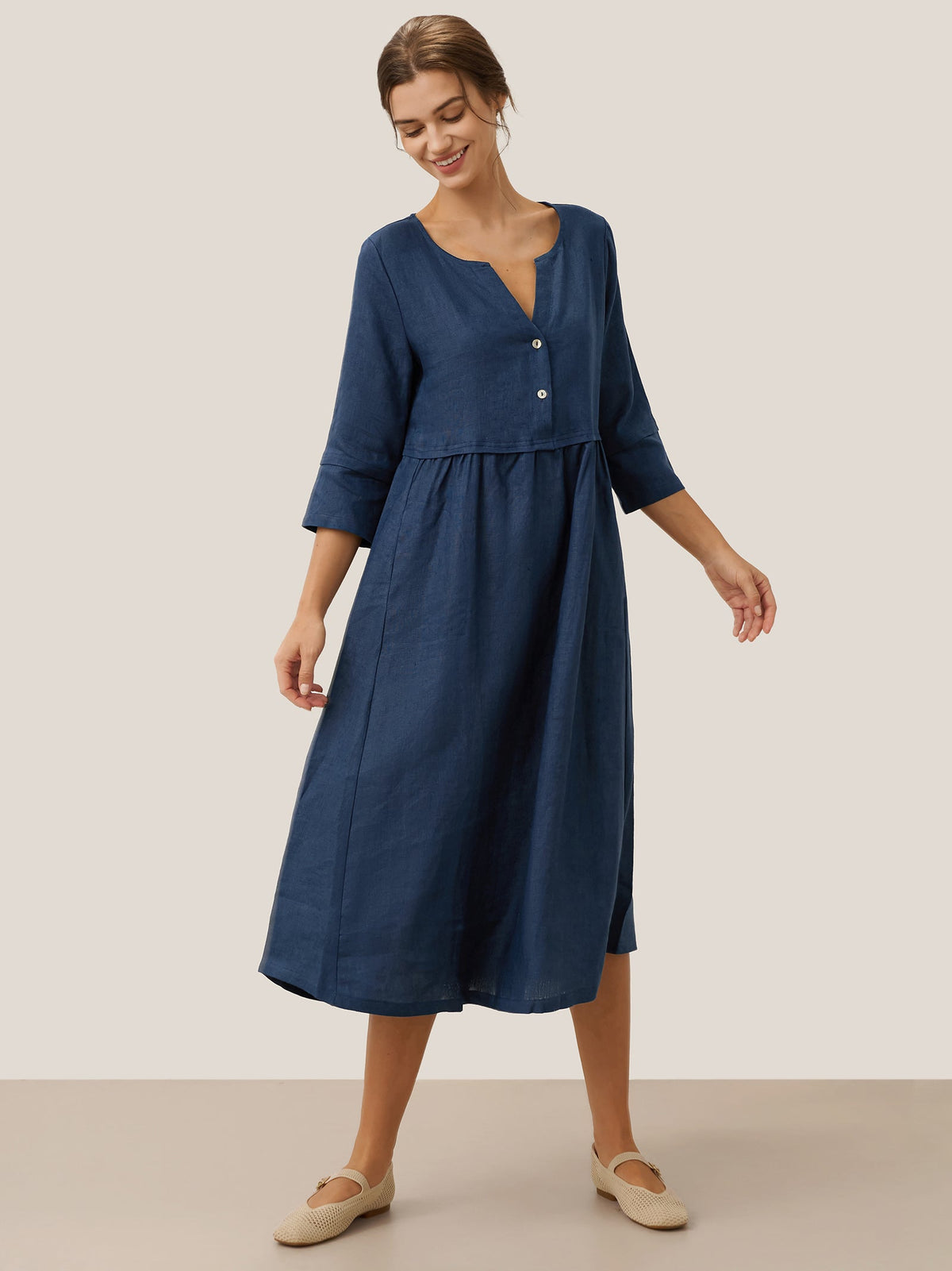 Linen Midi Dress – Odette by Maravesse (21)