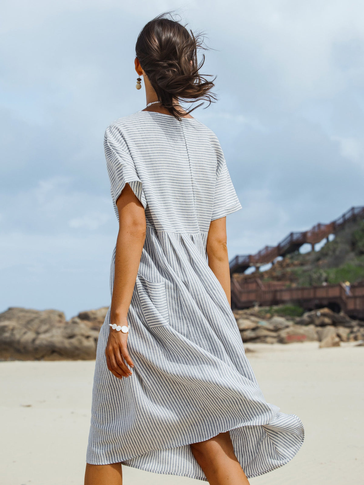 Linen Midi Dress – Iris by Maravesse (4)