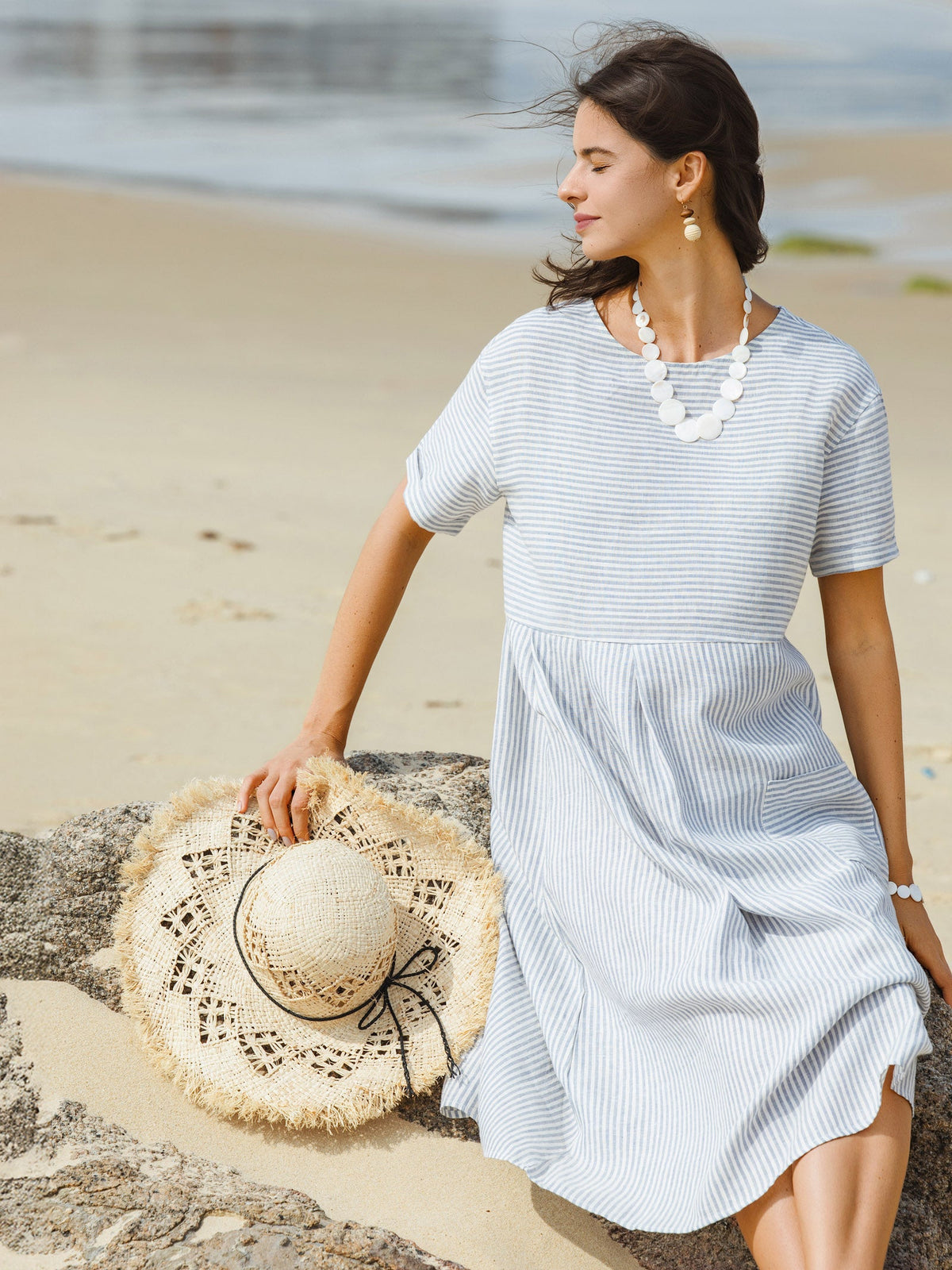 Linen Midi Dress – Iris by Maravesse (3)