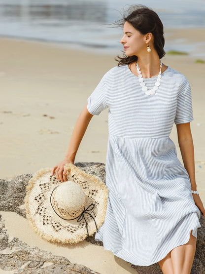 Linen Midi Dress – Iris by Maravesse (3)