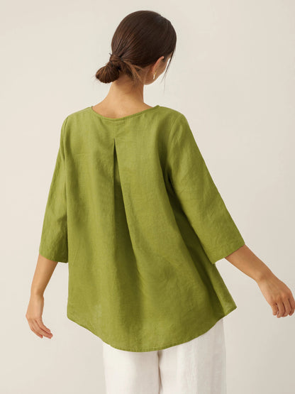 Linen Blouse – Mirabel by Maravesse (13)