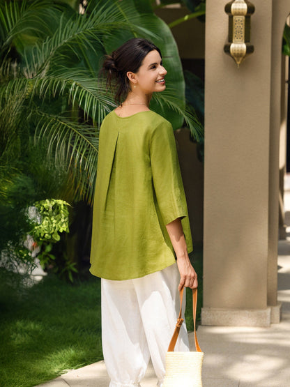 Linen Blouse – Mirabel by Maravesse (12)