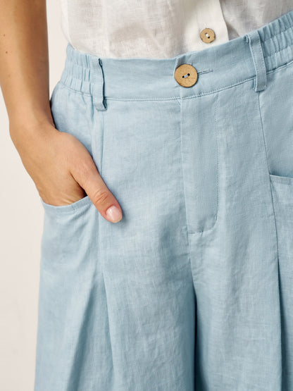 Linen Relaxed Trousers – Vivienne by Maravesse (6)
