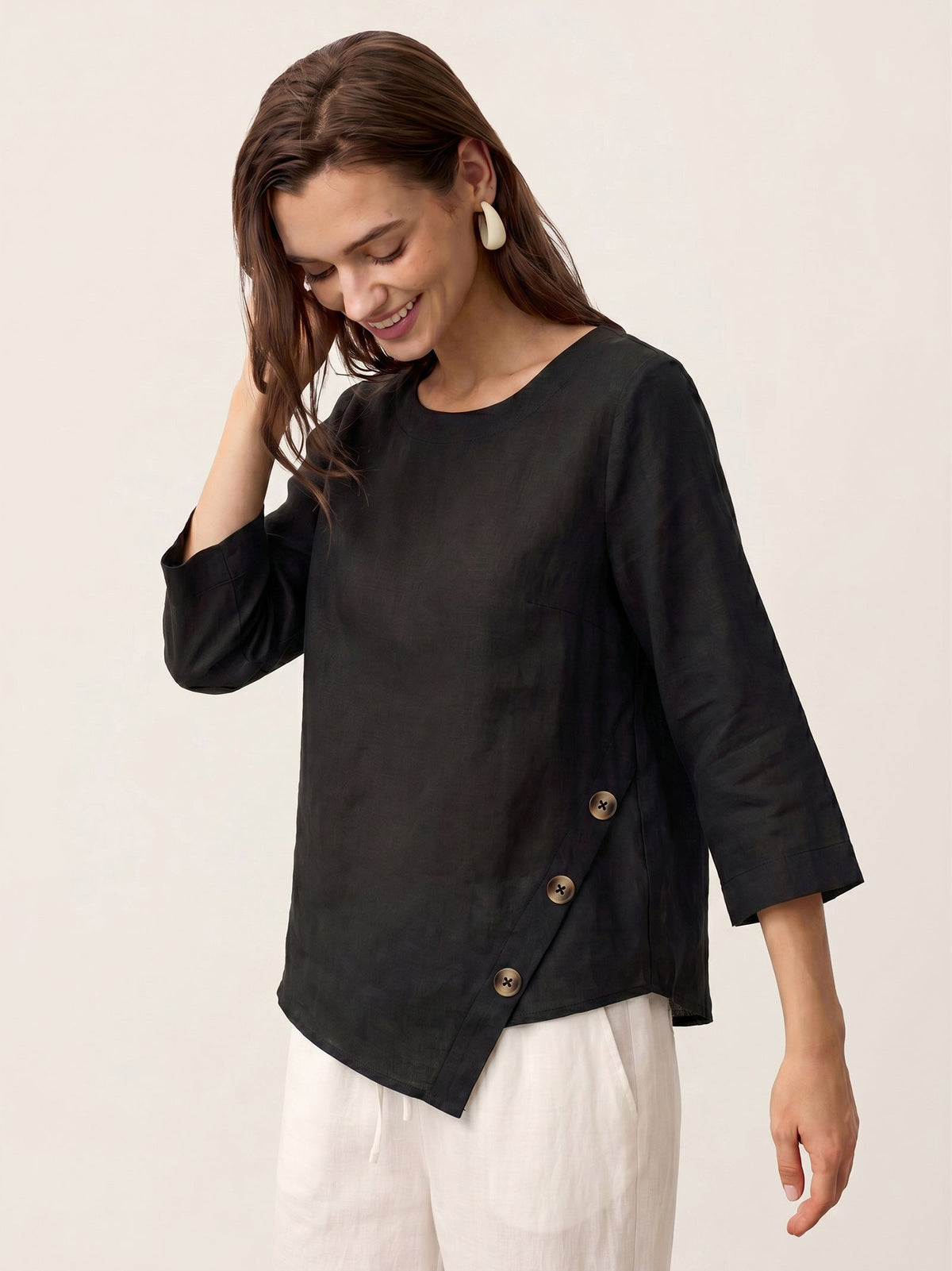 Linen Blouse – Valentina by Maravesse (12)