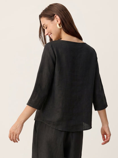 Linen Blouse – Valentina by Maravesse (15)