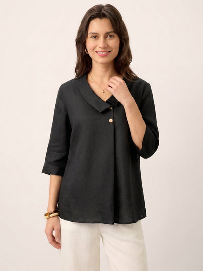Pleated Linen Top – Isolde by Maravesse (21)