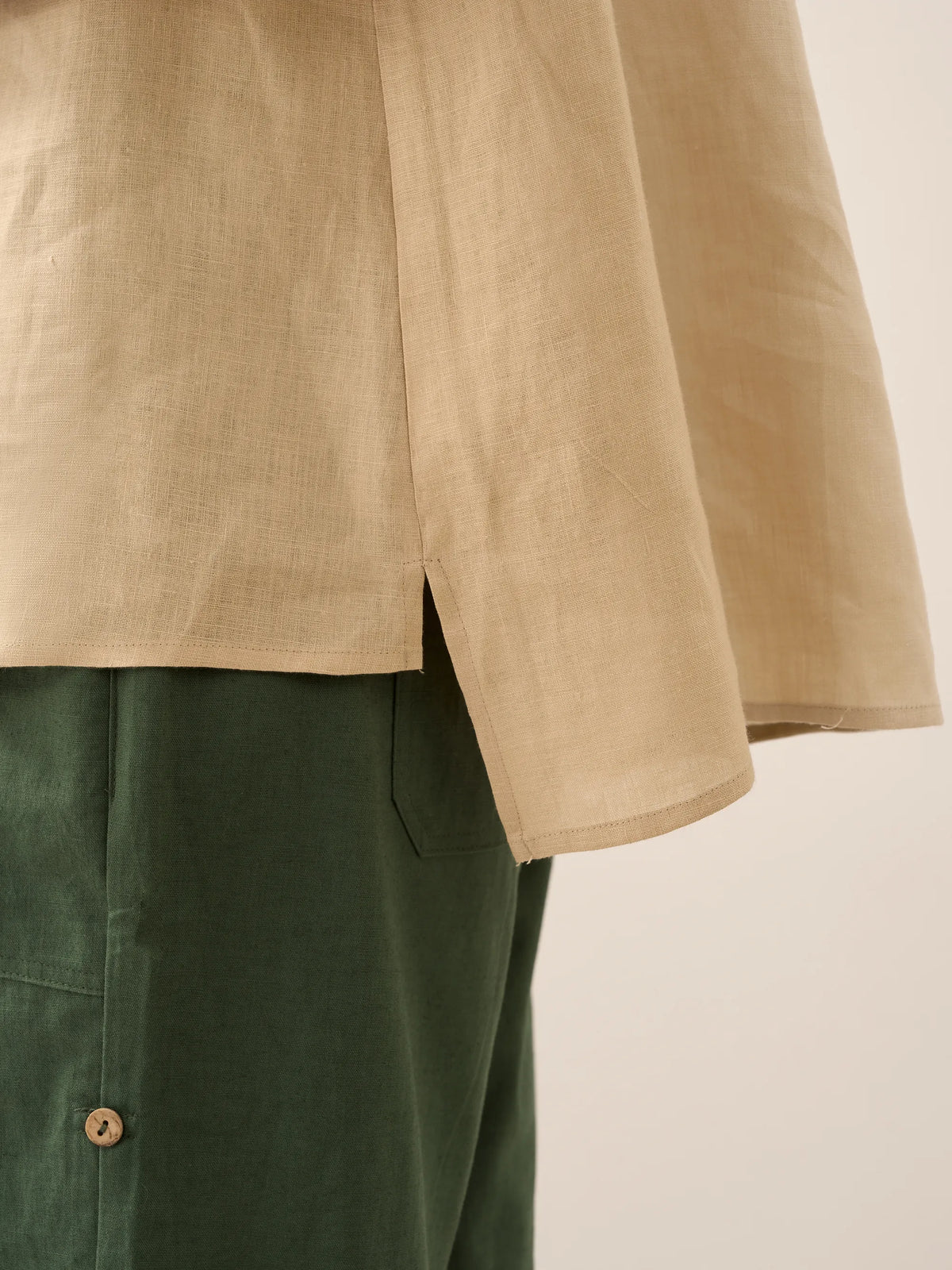 A-Line Linen Blouse – Delphine by Maravesse (49)