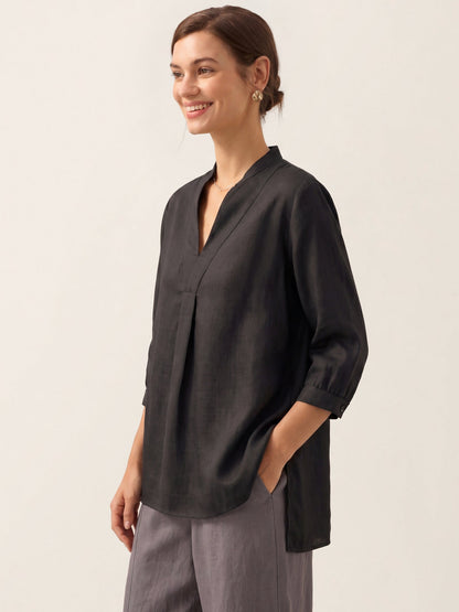 A-Line Linen Blouse – Delphine by Maravesse (39)
