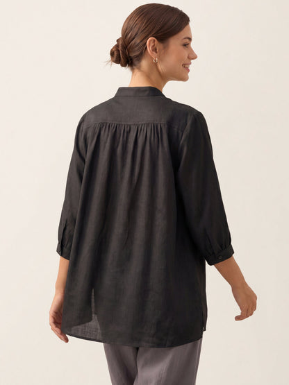 A-Line Linen Blouse – Delphine by Maravesse (38)