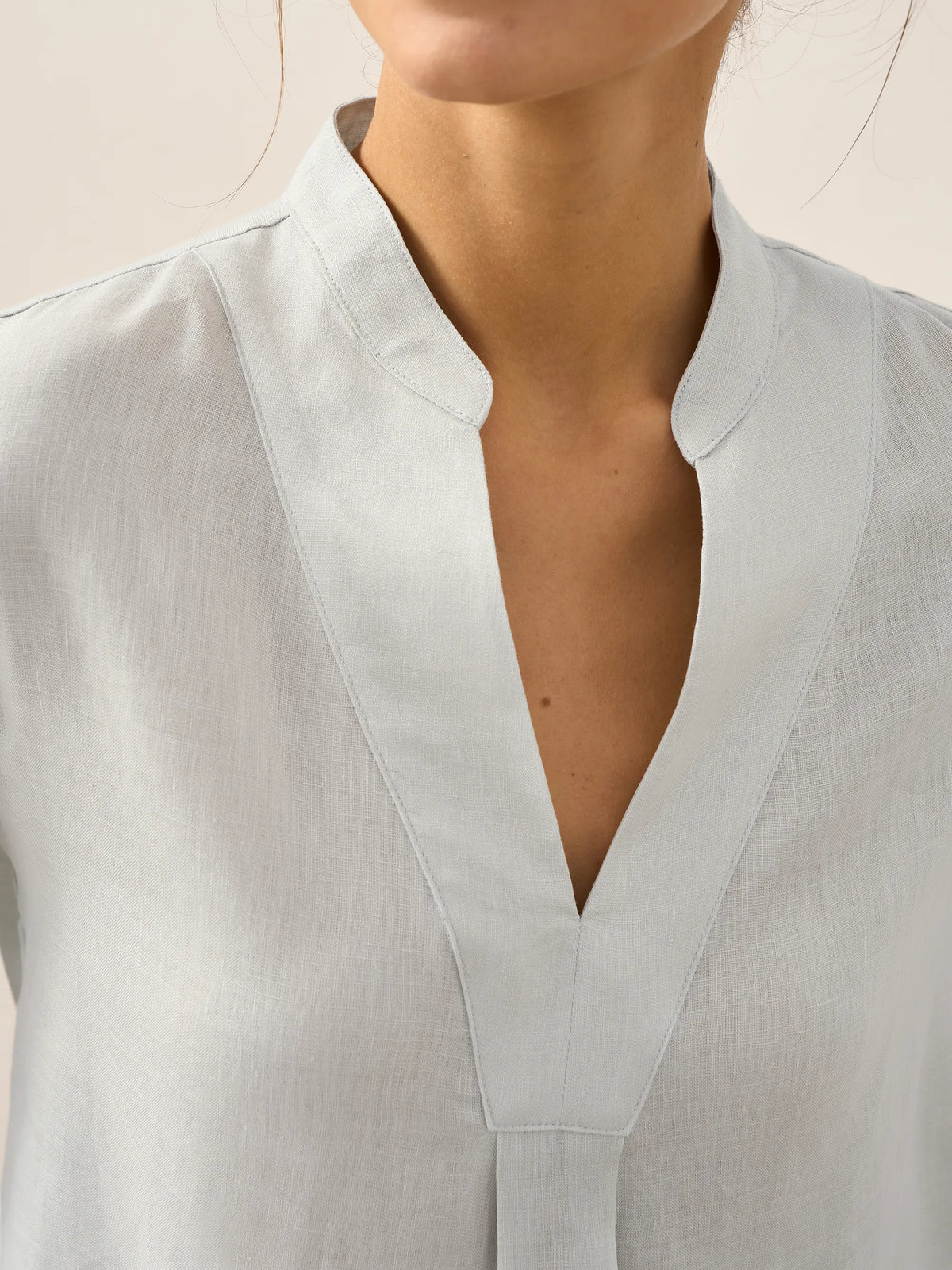 A-Line Linen Blouse – Delphine by Maravesse (30)