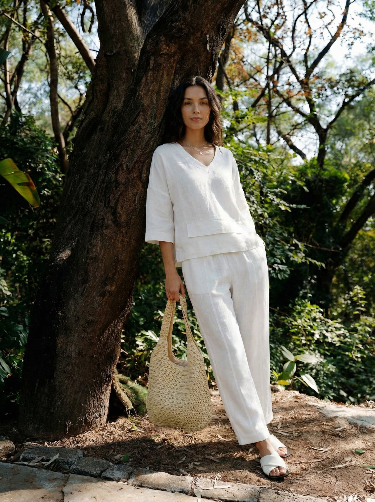 Pleated Linen Blouse – Celine by Maravesse (21)