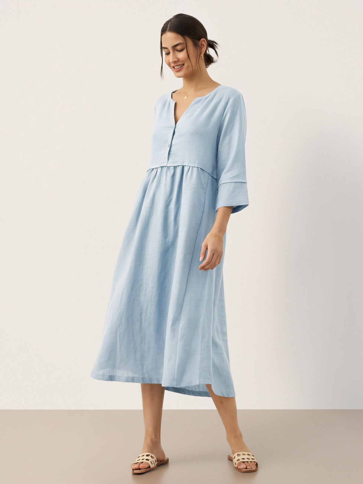 Linen Midi Dress – Odette by Maravesse (40)