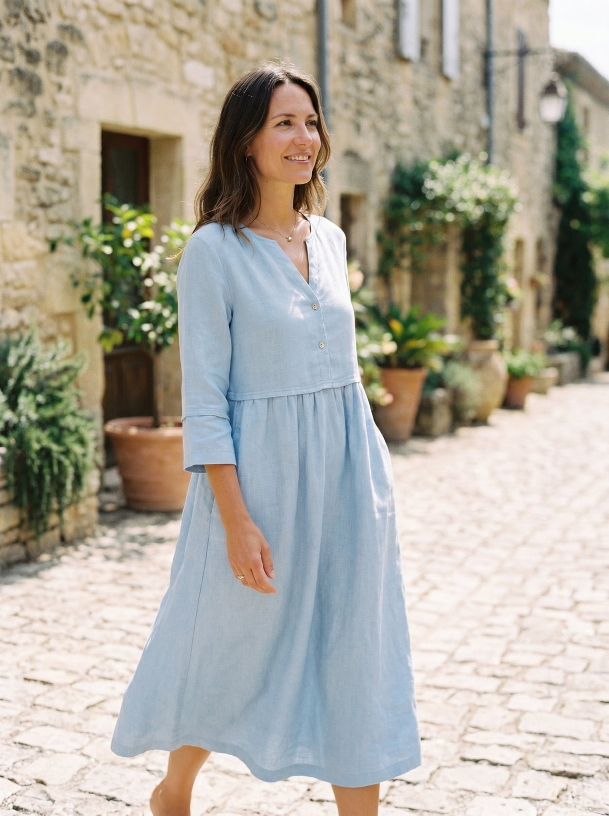 Linen Midi Dress – Odette by Maravesse (36)