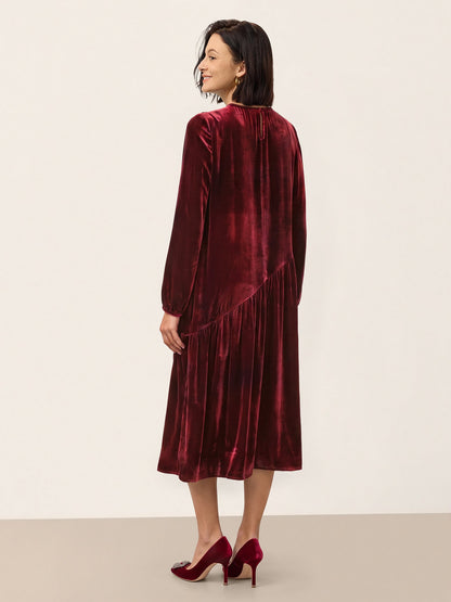 Silk Velvet Midi Dress – Lena by Maravesse (21)