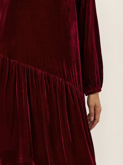Silk Velvet Midi Dress – Lena by Maravesse (17)