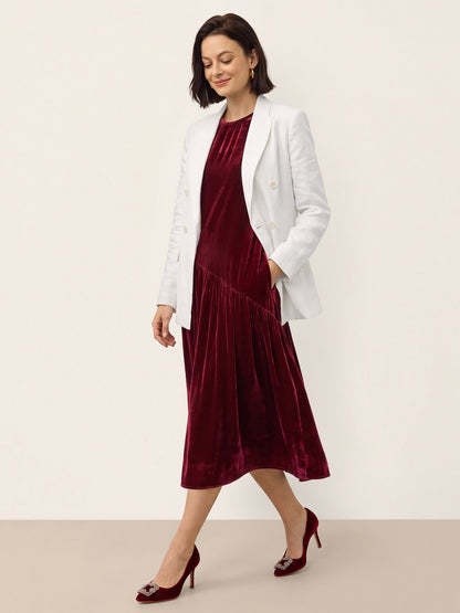 Silk Velvet Midi Dress – Lena by Maravesse (19)