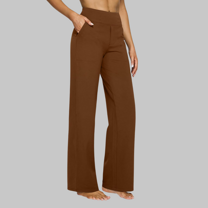 Trousers in Dark brown – Margaux by Maravesse