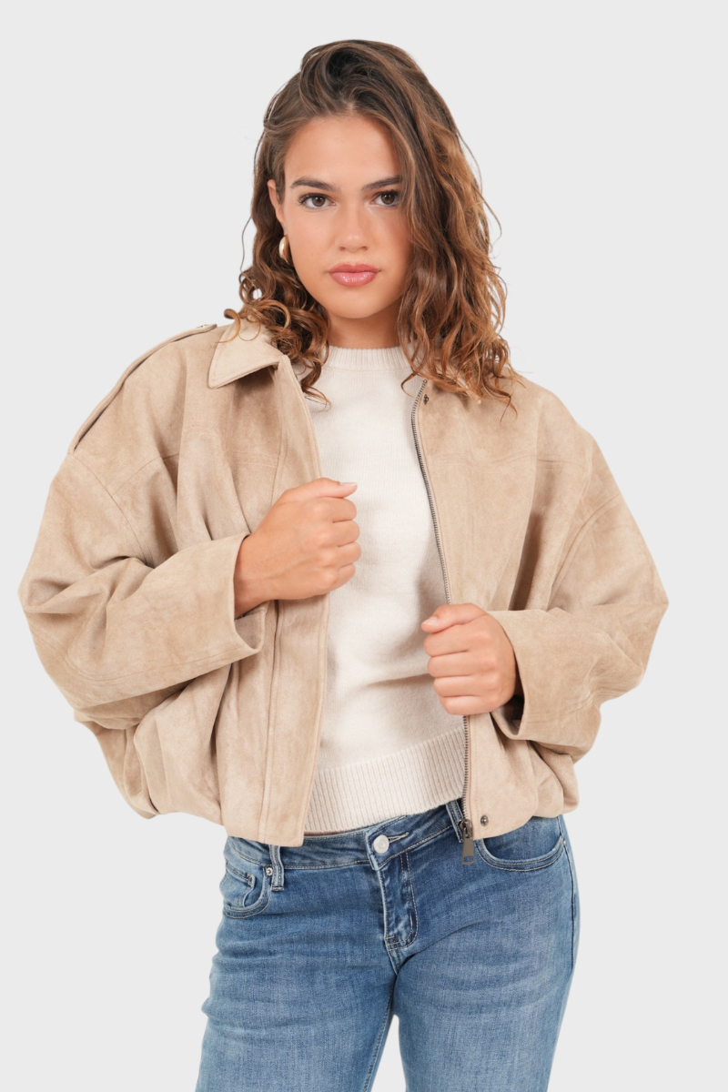 Luxe Jacket in Beige – Anouk by Maravesse