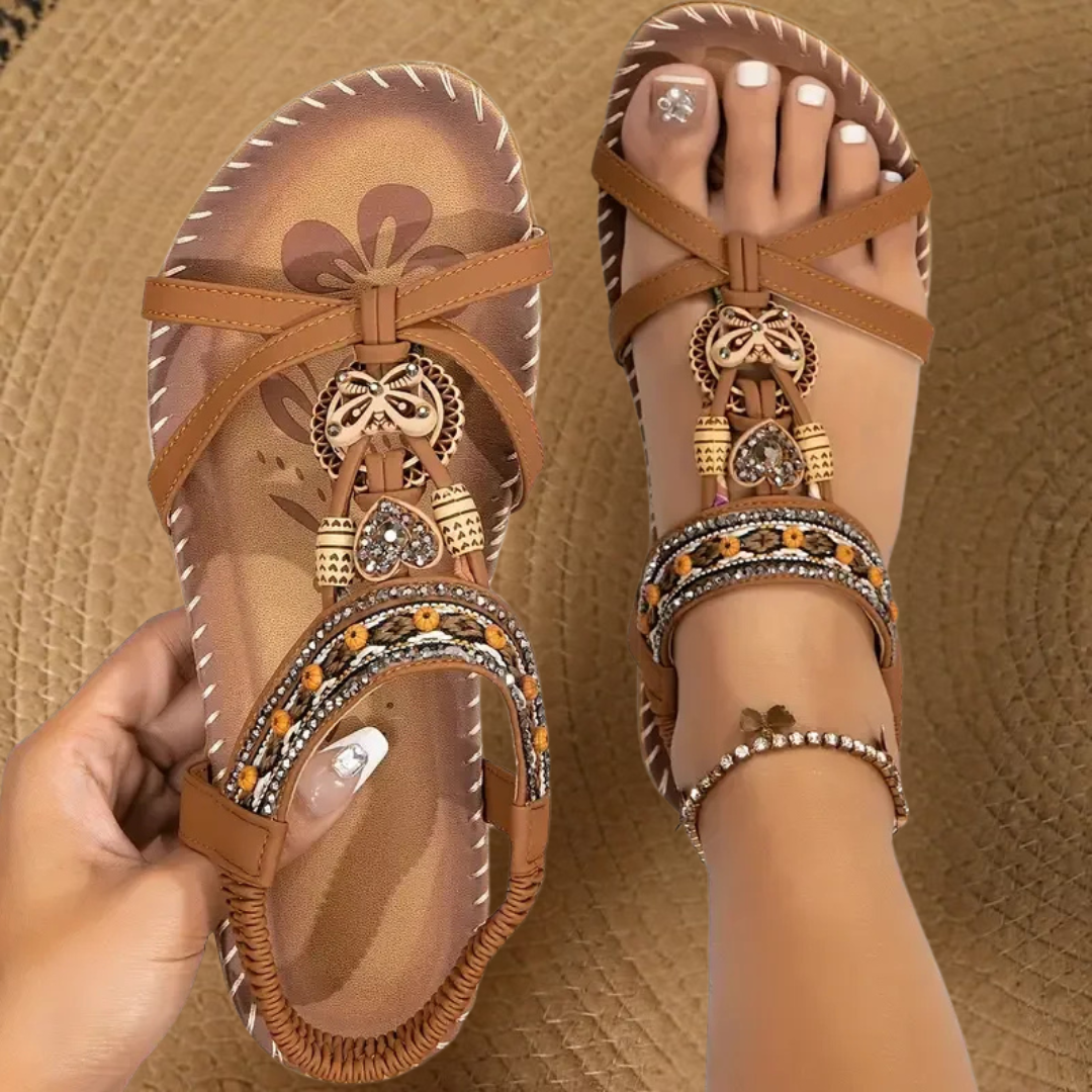 Sandals in Brown – Florence by Maravesse