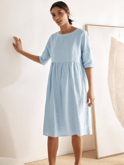 Linen Midi Dress – Marguerite by Maravesse (6)