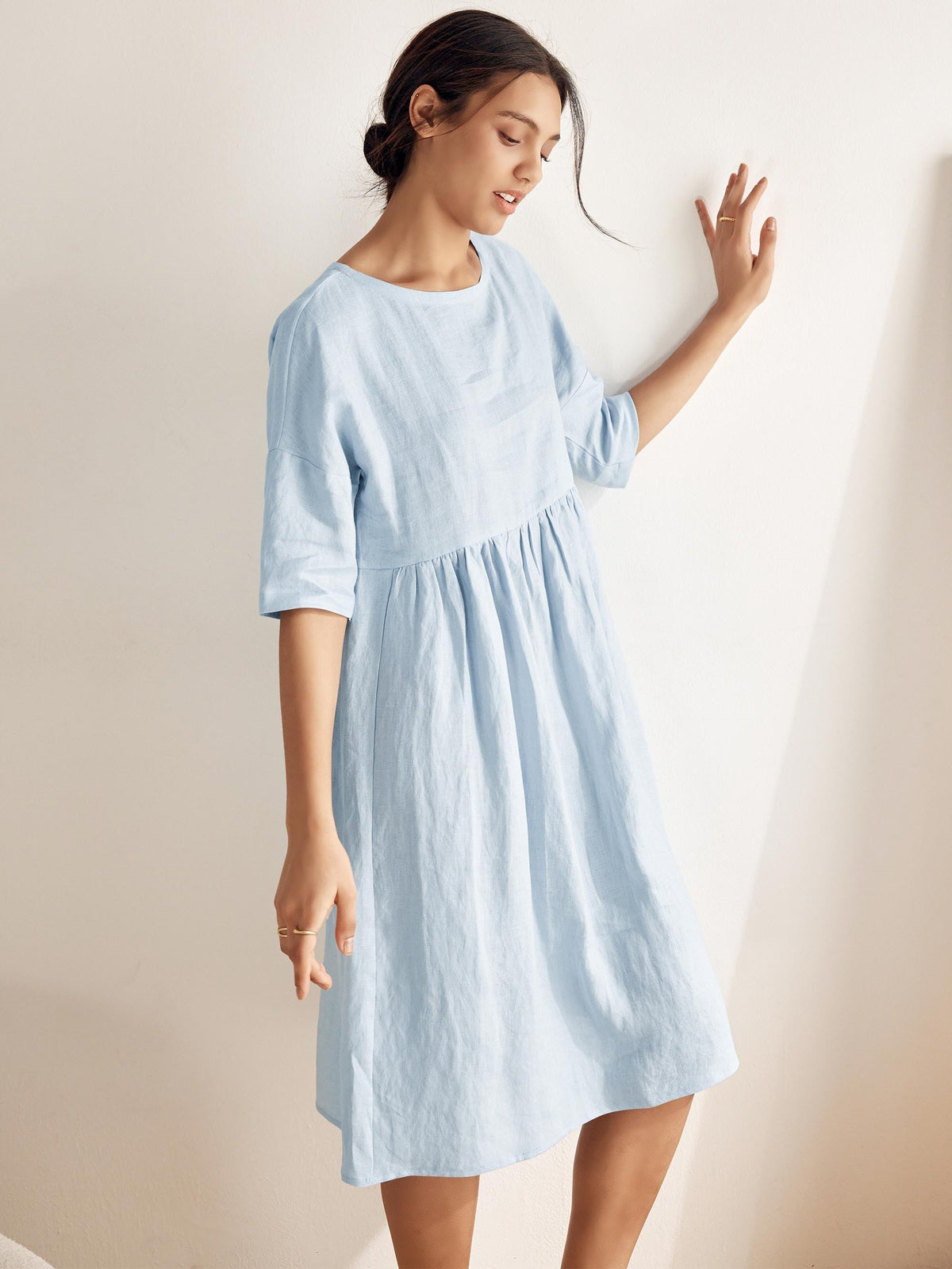 Linen Midi Dress – Marguerite by Maravesse (5)