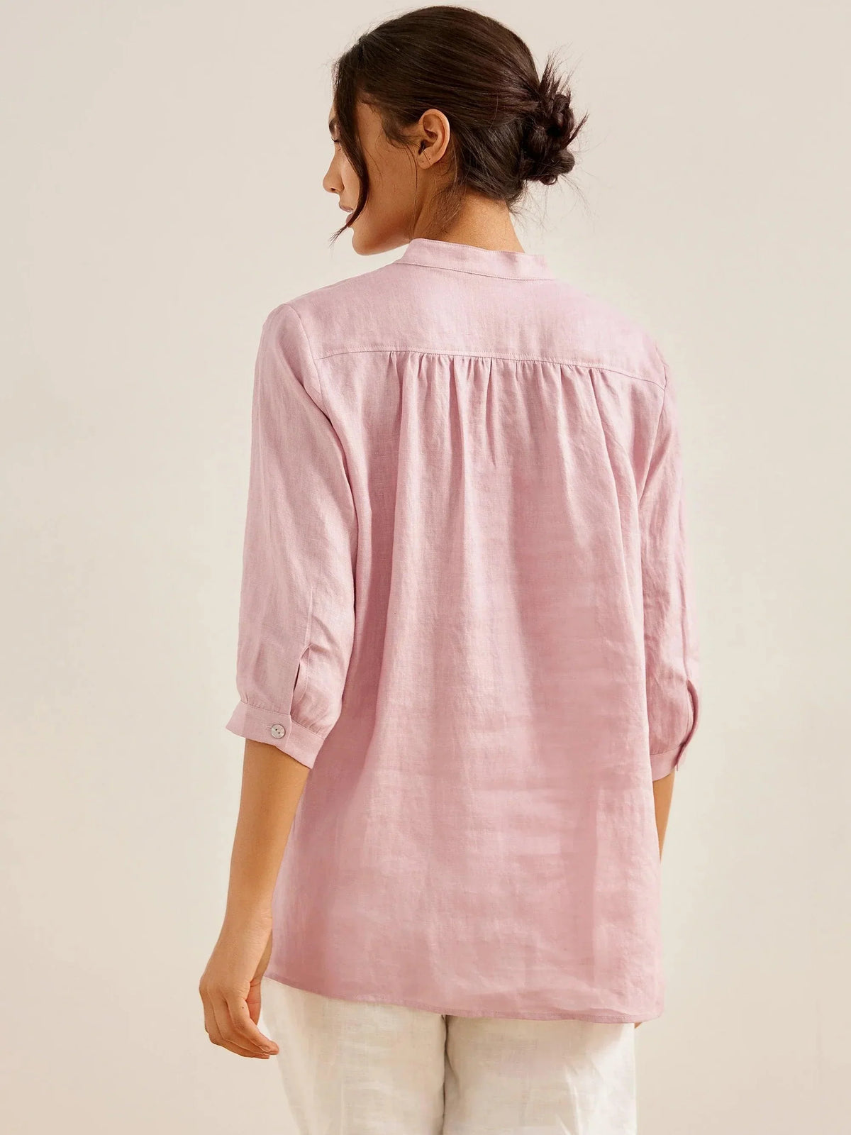 A-Line Linen Blouse – Delphine by Maravesse (5)