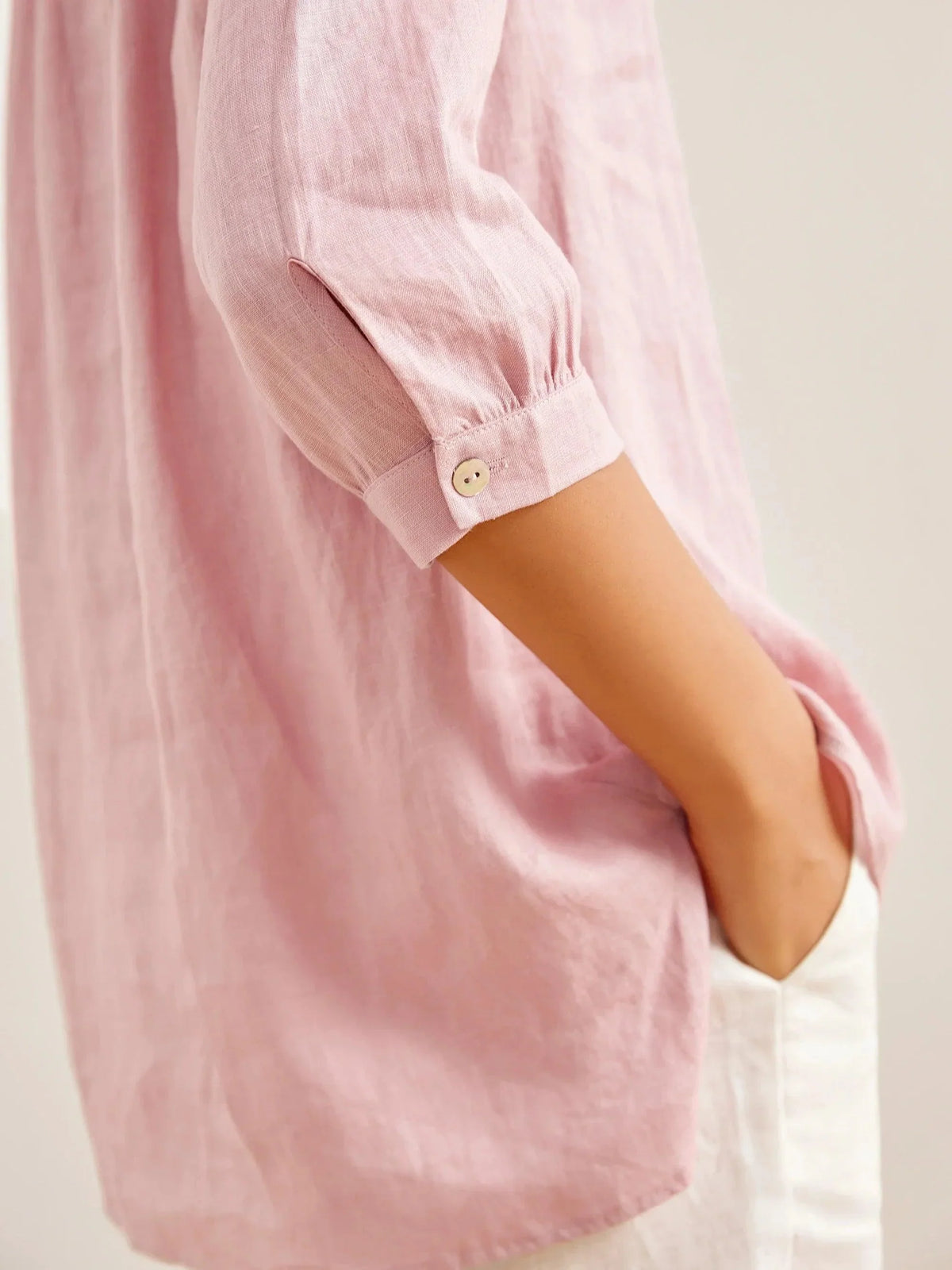 A-Line Linen Blouse – Delphine by Maravesse (10)