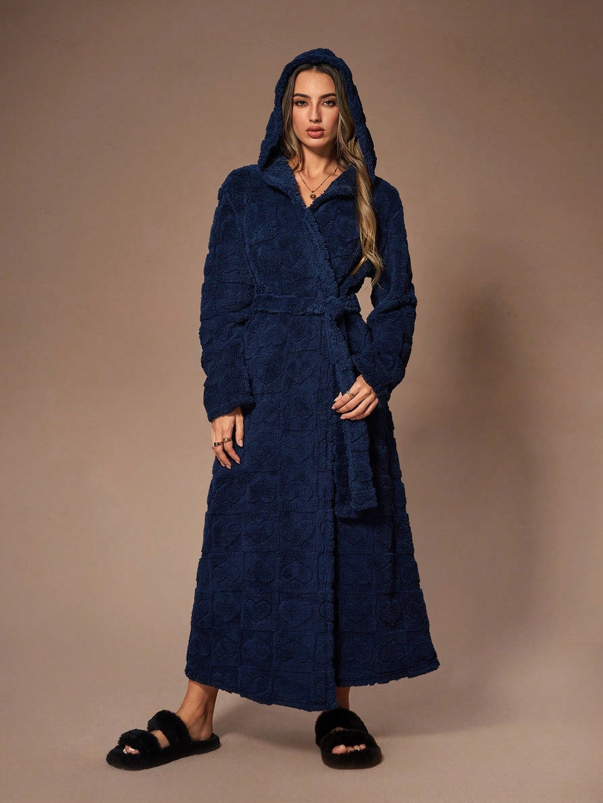 Robe in Navy Blue – Lucille by Maravesse