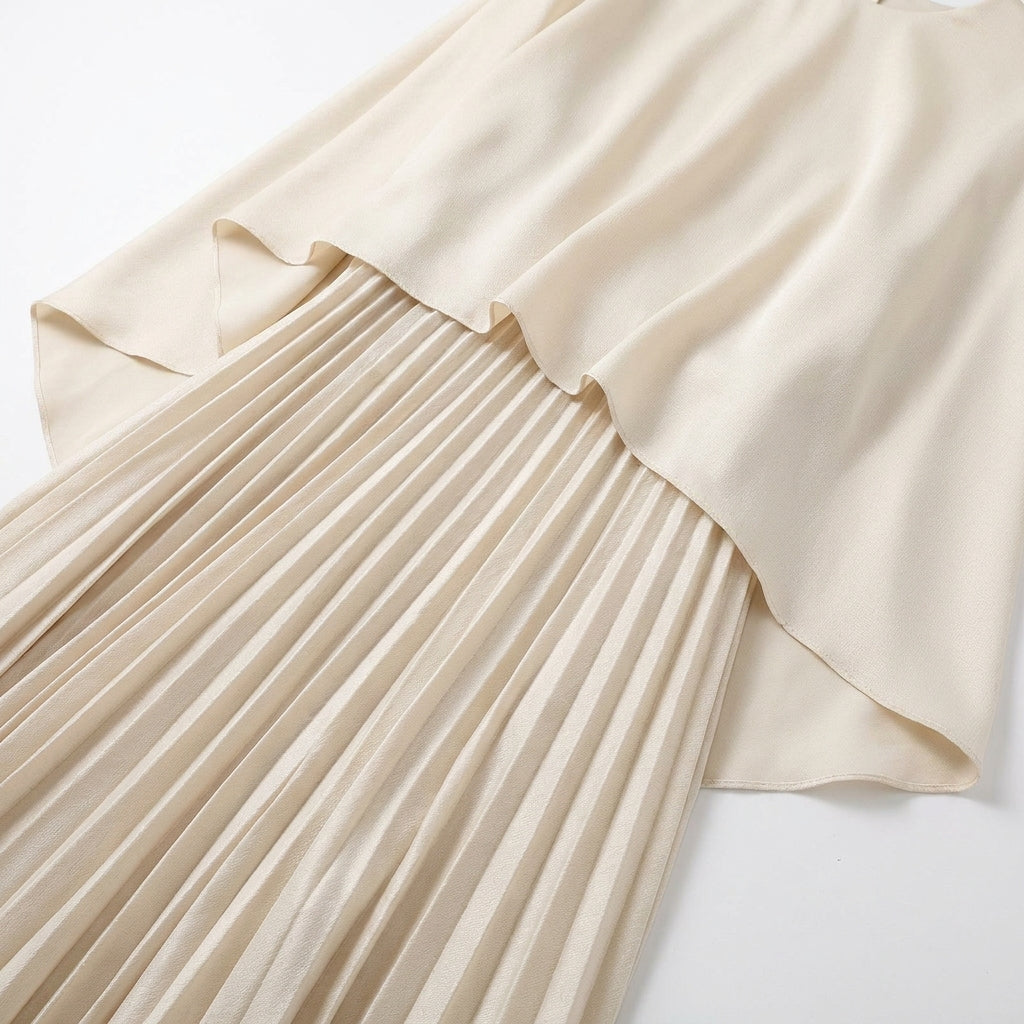 Pleated Chiffon Maxi Dress – Thais by Maravesse (4)