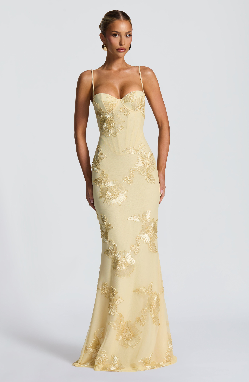 Elara Lace Maxi, front