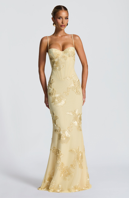 Elara Lace Maxi, front