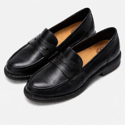 Loafer Leather Loafers in Black – Sienna by Maravesse