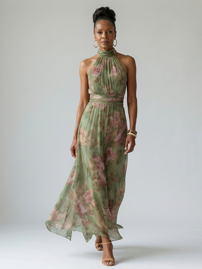 Floral Halter Midi Dress – Pernille by Maravesse (5)