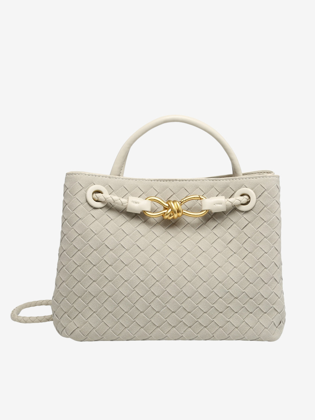 Suede Bag in Off White – Camille by Maravesse