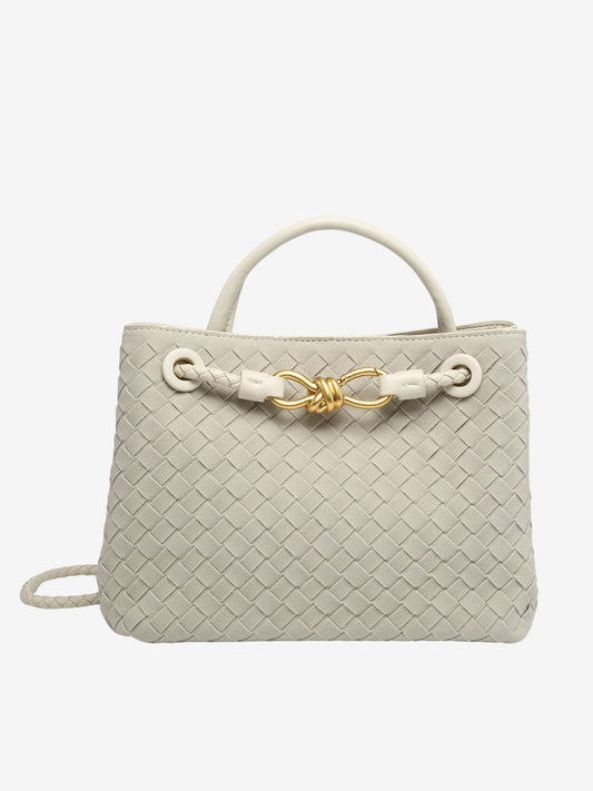 Suede Bag in Off White – Camille by Maravesse